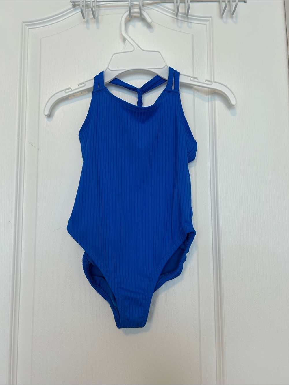 George Royal Blue Ribbed One-Piece Swimsuit